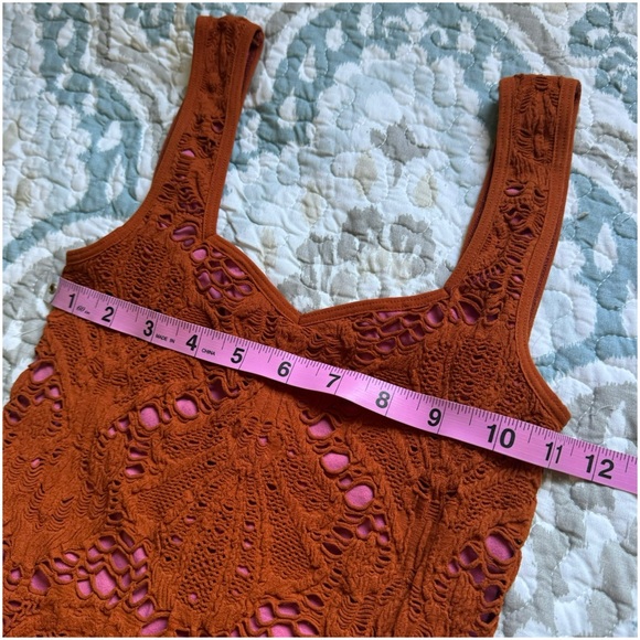 Free People Medallion Crochet Mini Dress XS - Picture 10 of 11